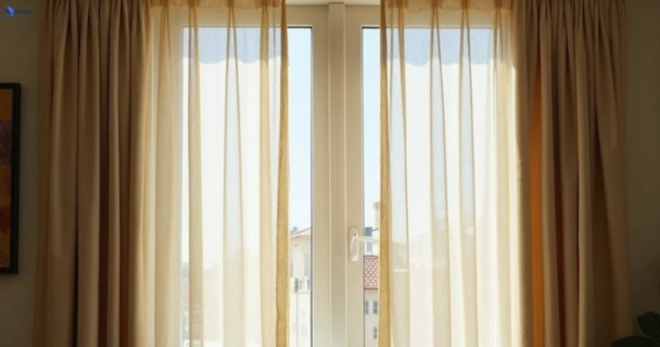 Dusty and dull curtains in yarrawarrah-nsw before steam cleaning